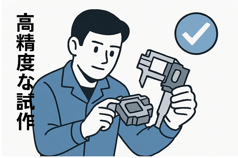 高度な試作切削加工